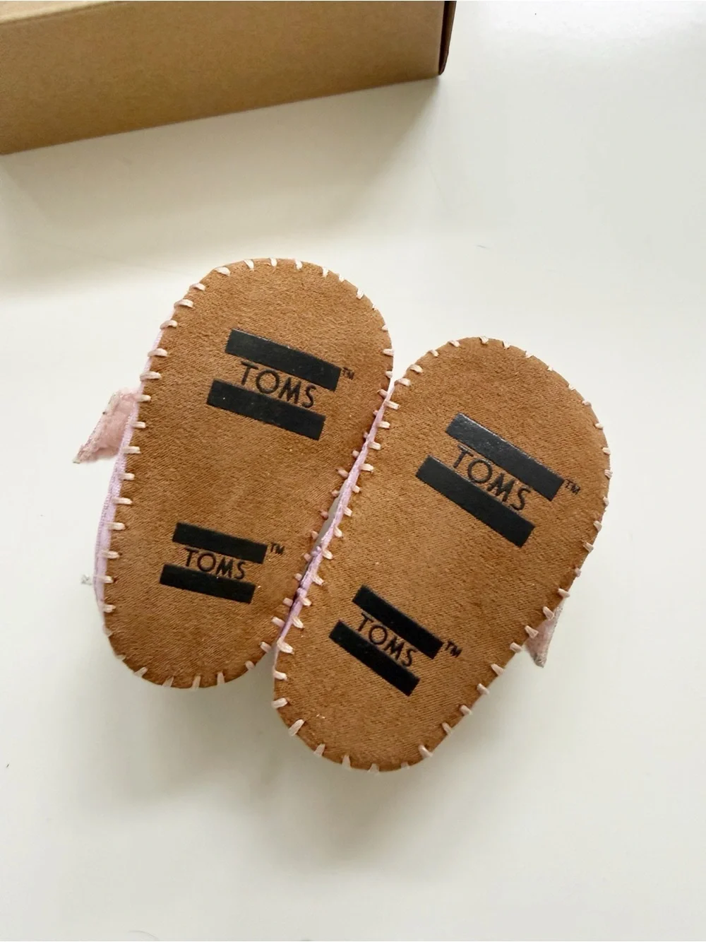 TOMS Crib Alpargata Infant Shoes - Pink Ice Cream Social Size 2
